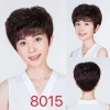 Peluca mujer pelo corto pelo rizado corto cabello real cabello medio y viejo mamá Señora Peluca peluca mujer full head set 10 Application Scenario